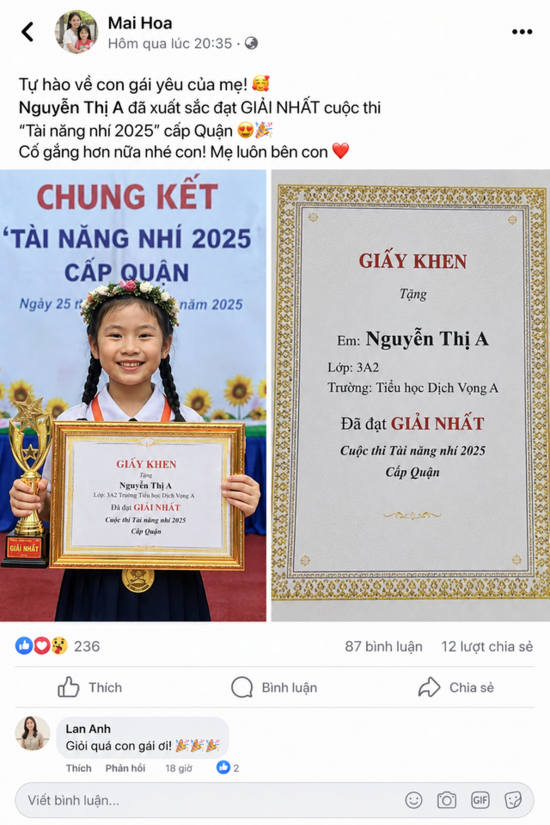 Khoe con trên mạng cũng được, miễn là nhớ che thông tin quan trọng