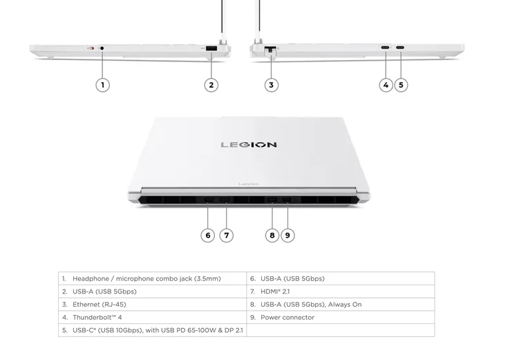 Lenovo Legion 5i - Laptop gaming OLED 1.000 nit, giá gần 3.000 USD