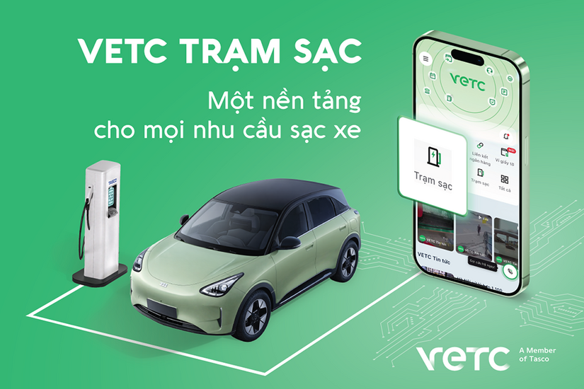 VETC chính thức liên thông một loạt hệ thống trạm sạc lớn ở Việt Nam