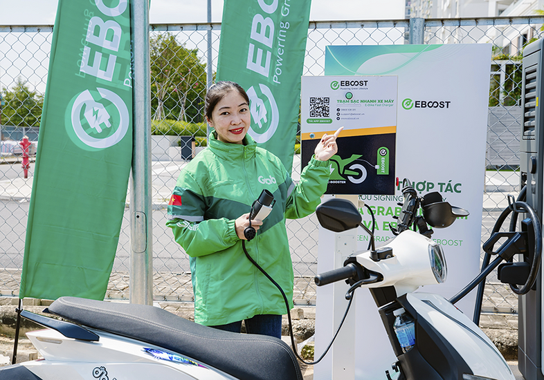 Grab đầu tư phát triển hơn 6.000 cổng sạc xe điện tại Việt Nam