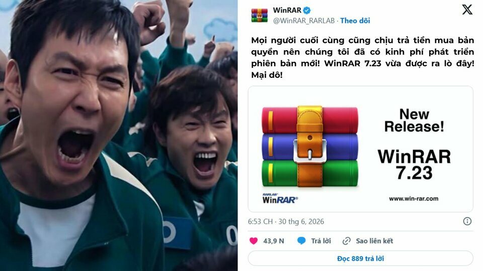 Cuối cùng WinRAR đã có kinh phí phát triển phiên bản mới