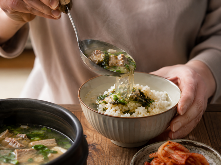Đừng chan canh ngập cơm nếu không muốn dạ dày "than trời"