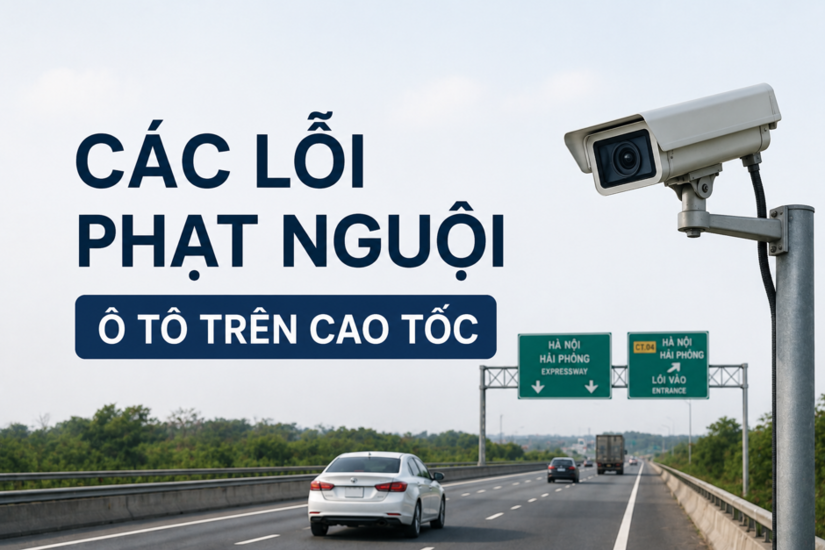 Các lỗi phạt nguội ô tô trên cao tốc tài xế cần đặc biệt lưu ý