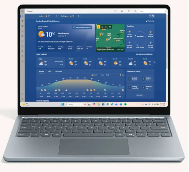 Ứng dụng Thời tiết trên Windows 11 tiêu tốn tới 1,2GB bộ nhớ! So với MacOS thì ối giời ơi lắm