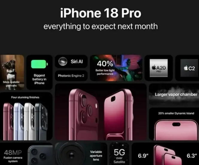 iPhone 18 Pro Max lộ màu xanh mới, gợi nhớ Far Peak Blue