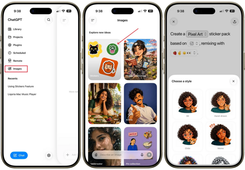 ChatGPT giờ đã có thể biến ảnh chụp thành sticker xịn sò cho iMessage và WhatsApp