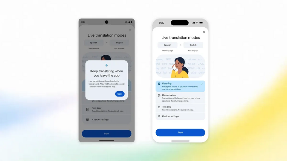 Google Dịch trên iOS đã dịch được thời gian thực: iPhone 17 và các thiết bị khác hỗ trợ dịch thuật "từ tai này sang tai khác"