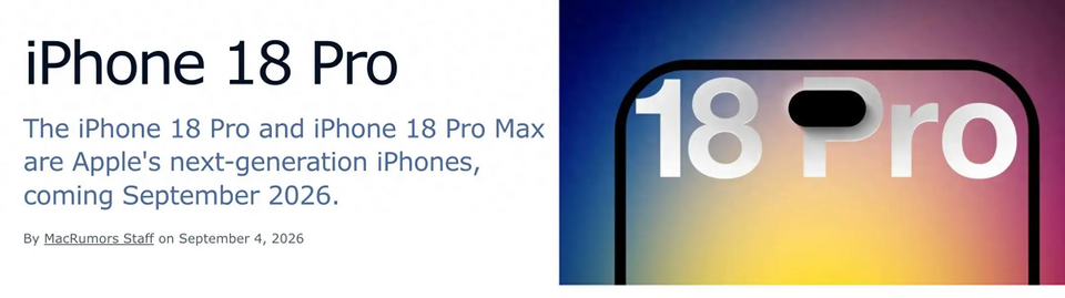 iPhone 18 Pro Max có gì nâng cấp so với iPhone 17 Pro Max