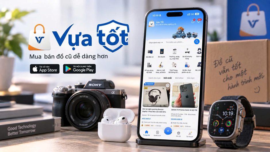 Thị trường mua bán đồ cũ sôi động, đồ công nghệ lên ngôi trên Vựa Tốt