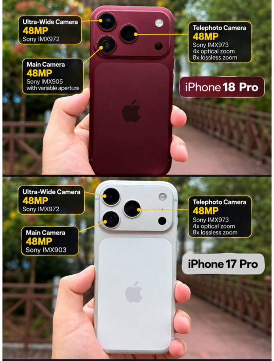 Camera iPhone 18 Pro và iPhone 17 Pro: Bạn có phát hiện khác biệt nào không?