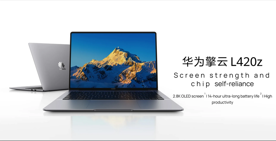 Thêm lựa chọn cạnh tranh MacBook Neo: Huawei giới thiệu Qingyun L420z với màn OLED 14,2 inch và pin 70 Wh