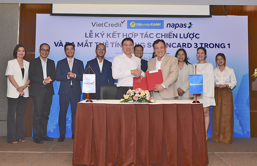 Điện Máy Xanh và VietCredit ra mắt thẻ tín dụng nội địa miễn phí thường niên trọn đời