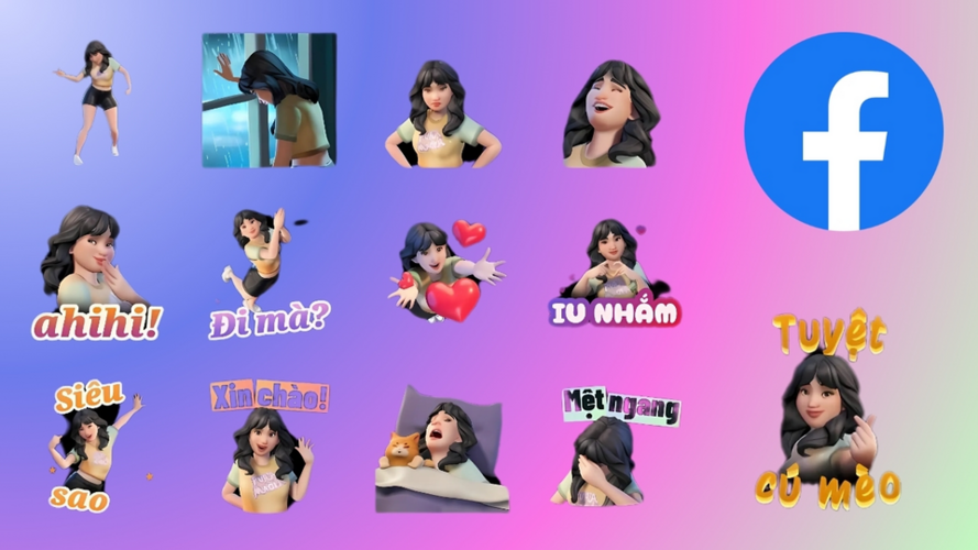 Cách tạo avatar sticker không đụng hàng trên Facebook từ điện thoại