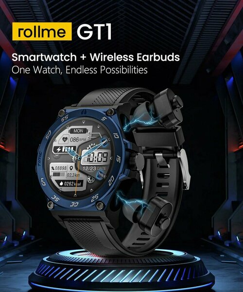 Xuất hiện thêm một chiếc smartwatch 2 trong 1 độc lạ tích hợp luôn cả tai nghe True Wireless bên trong
