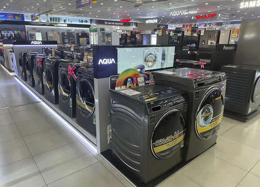 Aqua bán độc quyền 5 máy giặt ở Điện Máy Xanh