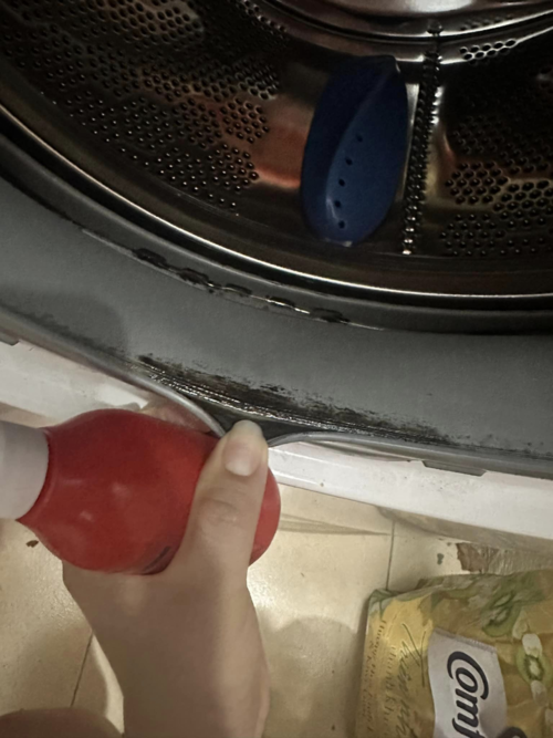 Cách làm sạch gioăng cửa máy giặt bị mốc, cặn bẩn không dùng hóa chất