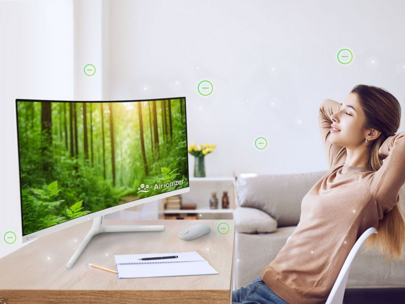 Sản phẩm độc dị từ Asus: màn hình văn phòng tích hợp luôn máy lọc không khí