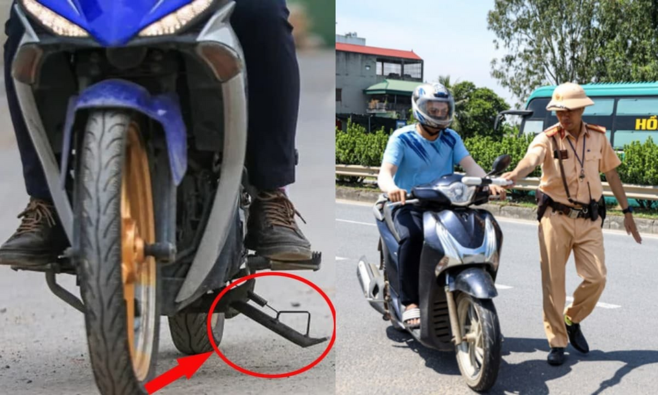 Ngỡ vô hại, hoá ra quên gạt chân chống cũng bị phạt nặng, chủ xe cần nên biết