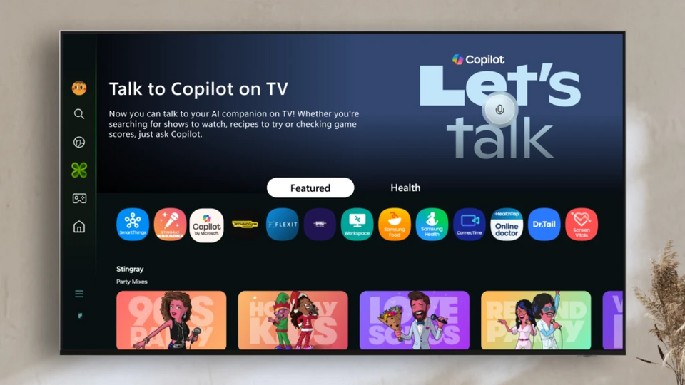 TV Samsung sẽ được tích hợp Copilot AI của Microsoft