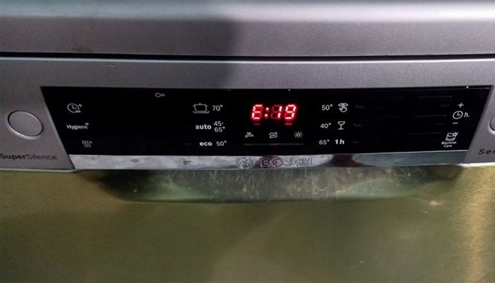 Top 5 mã lỗi phổ biến nhất trên máy rửa bát Bosch, nguyên nhân và hướng khắc phục