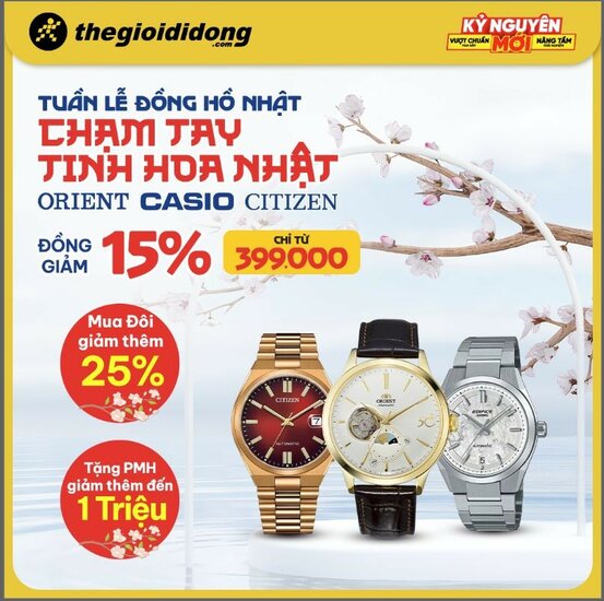 Smartwatch tầm trung hay đồng hồ Nhật: Đâu là khoản đầu tư đáng tiền nhất trong "Tuần Lễ Vàng" TGDĐ?