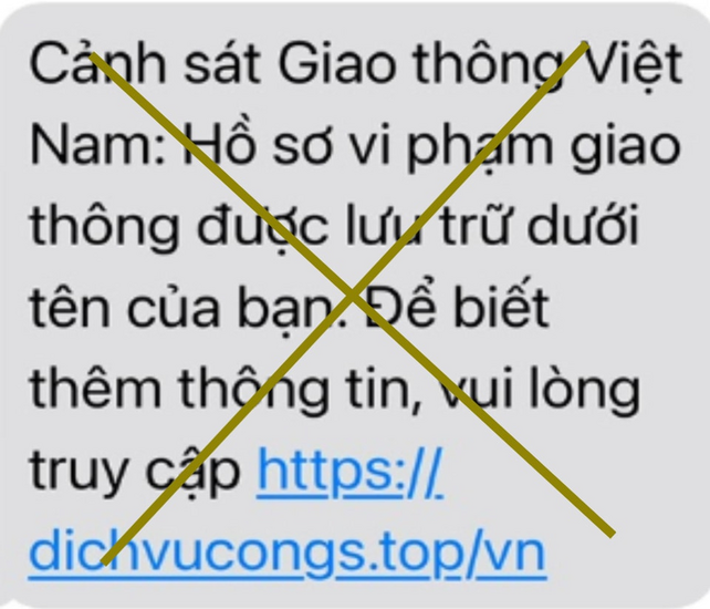 Nhận biết thủ đoạn giả mạo cổng dịch vụ công quốc gia để lừa tiền phạt