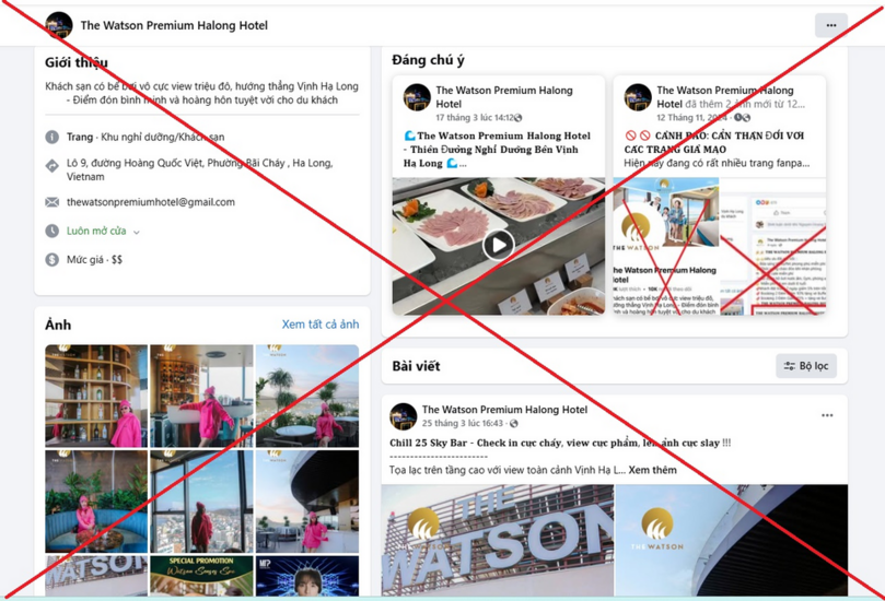 Quảng Ninh: Cảnh báo giả mạo fanpage khách sạn, du khách dễ bị mắc bẫy khi đặt phòng online