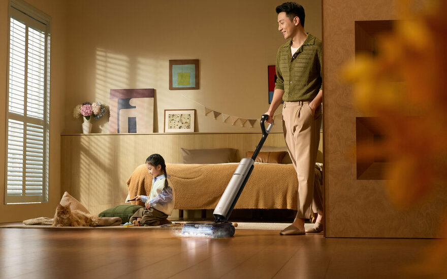 Dreame tung ra loạt máy lau sàn 200 độ C, máy lọc khí có con lăn hút lông chó mèo ở Việt Nam